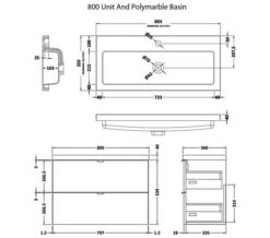 Hudson Reed Fusion Wall Hung Full Depth 2 Drawer Vanity Unit And Basin -Duravit Store M700 2023 3 30 5 1 44 45