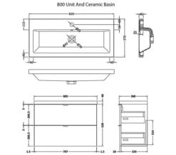 Hudson Reed Fusion Wall Hung Full Depth 2 Drawer Vanity Unit And Basin -Duravit Store M700 2023 3 30 5 2 16 881