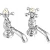 Silverdale Victorian Pair Of Basin Pillar Tap -Duravit Store M700 2023 3 4 9 22 44 111