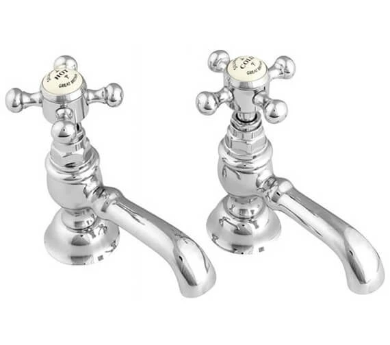 Silverdale Victorian Pair Of Basin Pillar Tap 3 Silverdale Victorian Pair Of Basin Pillar Tap