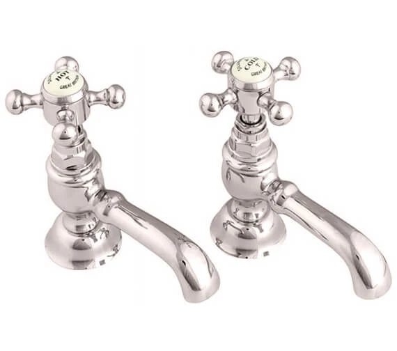 Silverdale Victorian Pair Of Basin Pillar Tap 6 Silverdale Victorian Pair Of Basin Pillar Tap - Image 4