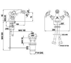 Silverdale Victorian Bidet Monobloc Mixer Tap With Pop Up Waste -Duravit Store M700 2023 3 8 6 28 42 551