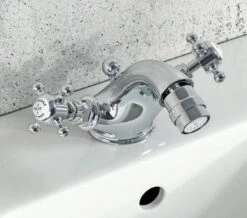 Silverdale Victorian Bidet Monobloc Mixer Tap With Pop Up Waste