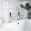 Nuie Series 2 Chrome Pair Of Basin Pillar Taps