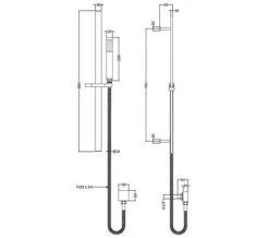 Hudson Reed Sheer Slider Rail Kit Chrome With Shower Handset And Outlet Elbow -Duravit Store M700 2023 4 15 10 1 12 792