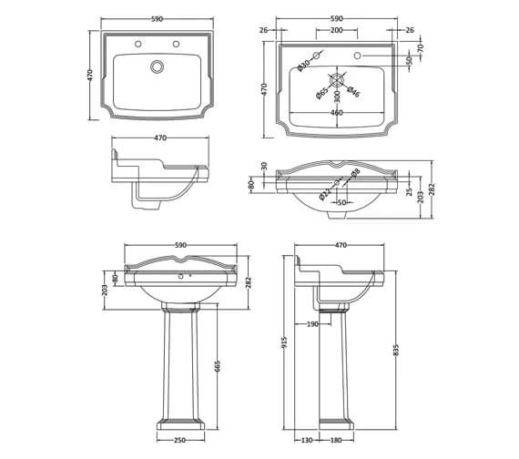Nuie Legend White Basin And Toilet Set For Cloakroom 9 Nuie Legend White Basin And Toilet Set For Cloakroom - Image 7