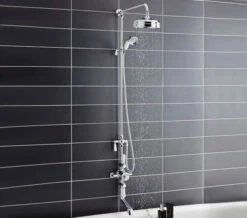 Hudson Reed Topaz Triple Exposed Mixer Shower Valve With Rigid Riser