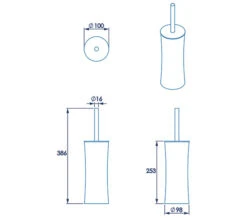 Croydex Modular Stainless Steel Toilet Brush And Holder -Duravit Store M700 2023 4 25 12 2 23 467