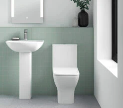 Nuie Ava 375 X 610mm Closed Coupled Rimless White Pan With Cistern And Seat -Duravit Store M700 2023 4 3 7 15 5 497