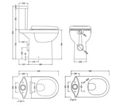 Nuie Ivo 375 X 625mm White Close Coupled Comfort Height WC Pan And Cistern -Duravit Store M700 2023 4 4 11 34 10 690