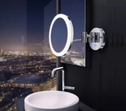 Smedbo Outline Wall Mounted Shaving And Make-Up Mirror With Light -Duravit Store M700 2023 4 4 7 35 9 891