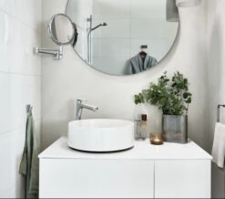 Smedbo Outline Polished Chrome Shaving And Make Up Mirror