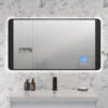 QS Basics Dibex 900 X 500mm Digital Matt Black Bluetooth LED Mirror -Duravit Store M700 2023 5 12 7 39 26 371