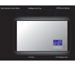 QS Basics Dibex 900 X 500mm Digital Matt Black Bluetooth LED Mirror -Duravit Store M700 2023 5 12 7 40 25 254