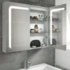 HIB Stratus 60 LED Demisting Aluminium Mirror Cabinet 600 X 700mm -Duravit Store M700 2023 5 18 12 21 27 164