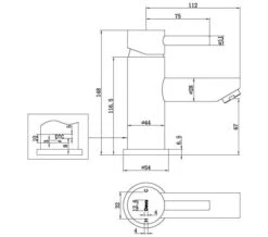 Deva Insignia Mini Mono Chrome Basin Mixer Tap -Duravit Store M700 2023 5 22 11 32 35 896