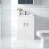 Nuie Eden 800mm High Floor Standing Gloss White Two Door Cabinet And Basin -Duravit Store M700 2023 5 23 9 59 40 496