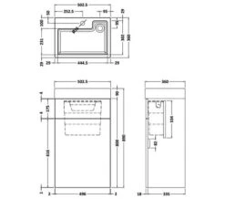 Nuie Athena 503 X 360mm Floor Standing WC Unit And Basin -Duravit Store M700 2023 5 24 7 18 2 854