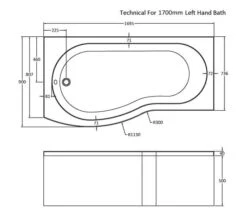 Nuie B-Shaped White Shower Bath Set -Duravit Store M700 2023 5 26 10 54 26 507