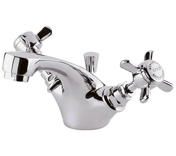 Nuie Beaumont Chrome Mono Basin Mixer Tap With Pop-Up Waste 4 Nuie Beaumont Chrome Mono Basin Mixer Tap With Pop-Up Waste - Image 2