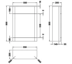 Nuie Parade 550 X 205mm Back-To-Wall WC Furniture Unit -Duravit Store M700 2023 5 26 8 13 29 458
