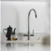 Abode Prothia 3 In 1 Swan Spout Slimline Monobloc Boiling Kitchen Sink Mixer Tap