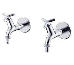 Armitage Shanks Nimbus 21 - 1/2 Inch Bib Taps With Hose Union Outlet Pair