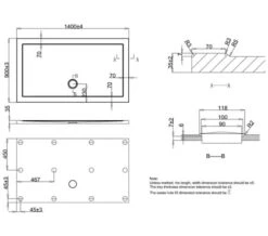 Crosswater Walk-In 35mm Acrylic Shower Tray -Duravit Store M700 2023 5 30 15 40 50 237