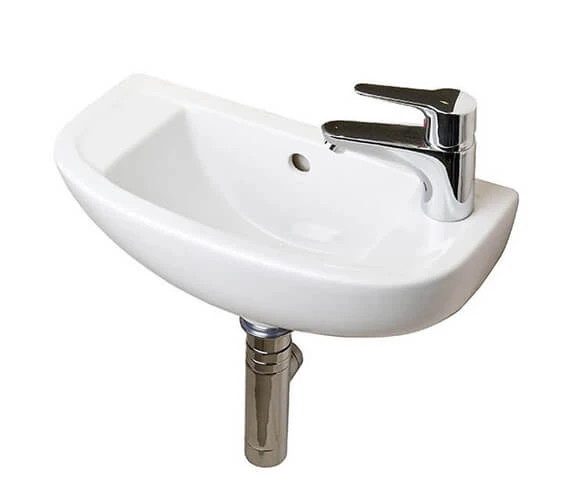 Essential Lily Slimline 450mm White Compact Basin 6 Essential Lily Slimline 450mm White Compact Basin - Image 4