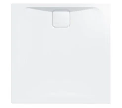 Merlyn Level25 900 X 900mm White Square Tray With 90mm Fast Flow Waste