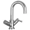 Nuie Series 2 Chrome Economy Mono Basin Mixer Tap With Push Button Waste