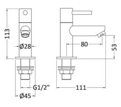 Nuie Series 2 Chrome Pair Of Basin Pillar Taps -Duravit Store M700 2023 6 12 15 24 44 328