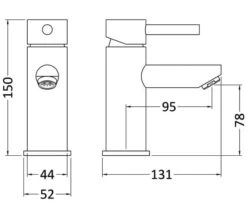 Nuie Series-2 Single Lever Mono Basin Mixer Tap Chrome -Duravit Store M700 2023 6 14 8 48 24 313