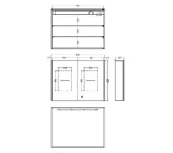 Hudson Reed Meloso 800 X 600mm Silver Mirror Cabinet -Duravit Store M700 2023 6 15 8 37 28 635