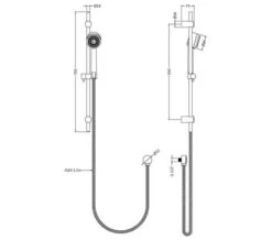 Hudson Reed Linear Slide Rail Kit Chrome With Multi Function Round Handset -Duravit Store M700 2023 6 17 8 47 4 518