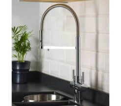 Abode Professional 3 In 1 Monobloc Kitchen Sink Mixer Tap