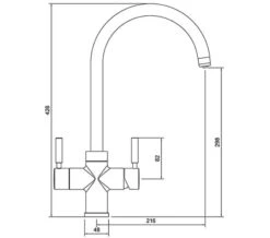 Abode Propure 4 In 1 Swan Spout Monobloc Kitchen Sink Mixer Tap -Duravit Store M700 2023 6 20 7 7 40 304