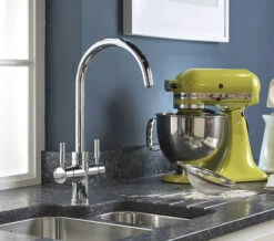 Abode Propure 4 In 1 Swan Spout Monobloc Kitchen Sink Mixer Tap