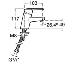 Roca Victoria Chrome Smooth Body Basin Mixer Tap -Duravit Store M700 2023 6 3 11 37 45 404