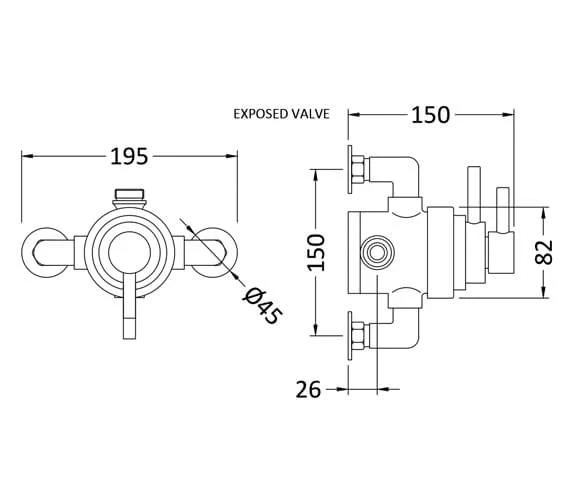 Hudson Reed Tec Dual Thermostatic Shower Valve Chrome 5 Hudson Reed Tec Dual Thermostatic Shower Valve Chrome - Image 3