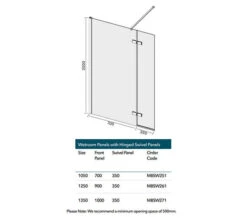 Merlyn 8 Series Wetroom Panel With Hinged Swivel Panel -Duravit Store M700 2023 6 6 13 50 52 983