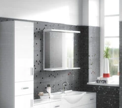 Nuie Mayford Gloss White Mirror With Light Canopy -Duravit Store M700 2023 6 7 10 26 28 319