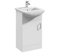 Nuie Mayford 450mm Wide Floor Standing White Cabinet With Basin -Duravit Store M700 2023 6 7 7 46 32 500