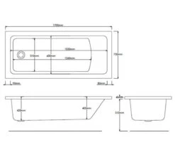 Roca The Gap Single Ended White Acrylic Bath -Duravit Store M700 2023 7 10 11 20 1 729
