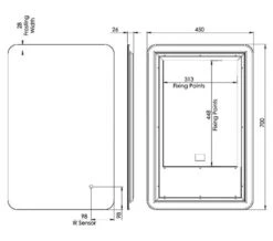 Roper Rhodes System LED Illuminated Mirror With Demister Pad -Duravit Store M700 2023 7 10 12 20 38 473
