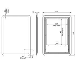 Roper Rhodes System LED Illuminated Mirror With Demister Pad -Duravit Store M700 2023 7 10 12 25 5 875