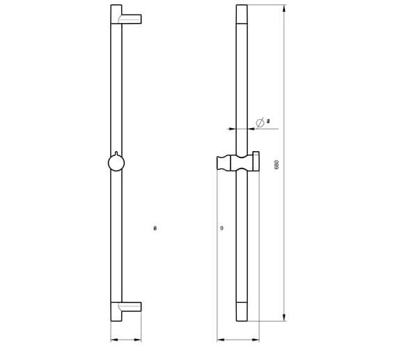 Crosswater MPRO Wall Mounted Shower Kit 4 Crosswater MPRO Wall Mounted Shower Kit - Image 2