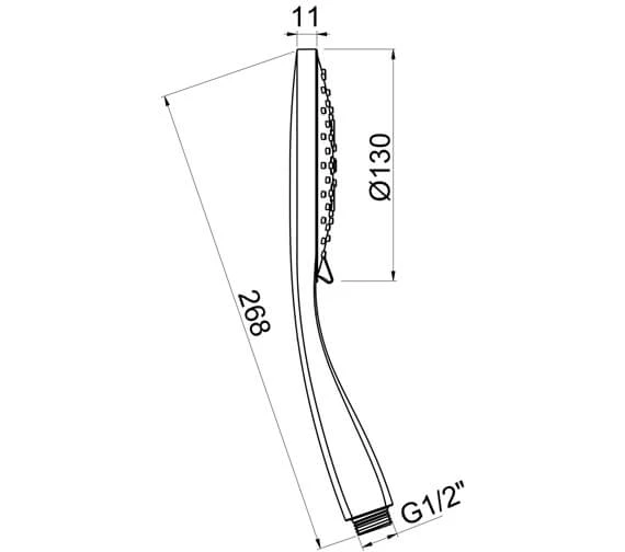 Crosswater MPRO Wall Mounted Shower Kit 5 Crosswater MPRO Wall Mounted Shower Kit - Image 3