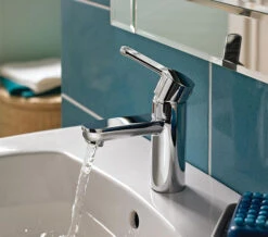 Bristan Nero Deck Mounted Chrome Basin Mixer Tap