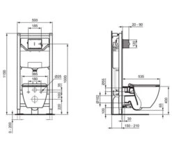 Ideal Standard Tesi Aquablade White Wall Hung WC Pan 535mm -Duravit Store M700 2023 7 22 8 20 49 87